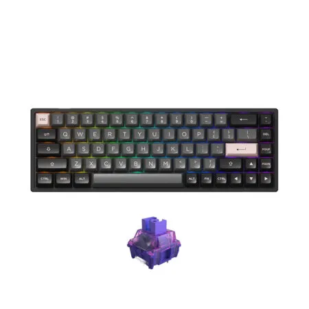 Ban Phim Co Khong Day Akko 3068b Multi Modes Black Pink 2 1