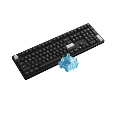 Ban Phim Co Khong Day Akko 3108 Rf White On Black Akko Sw V3 3 1