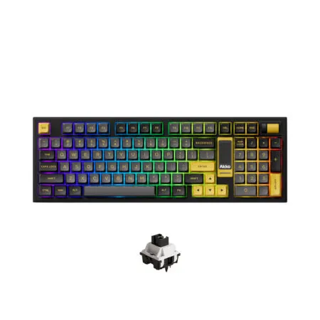 Bàn phím cơ không dây AKKO 5098B Black Gold LCD Screen RGB Hotswap (AKKO Sw)