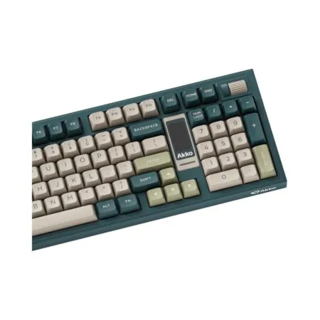 Ban Phim Co Khong Day Akko 5098b Ink Green Lcd Screen Rgb Hotswap Kailh Sw 05