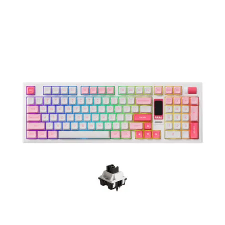 Bàn phím cơ không dây AKKO 5098B Prunus Lannesiana LCD Screen RGB Hotswap (AKKO Sw)