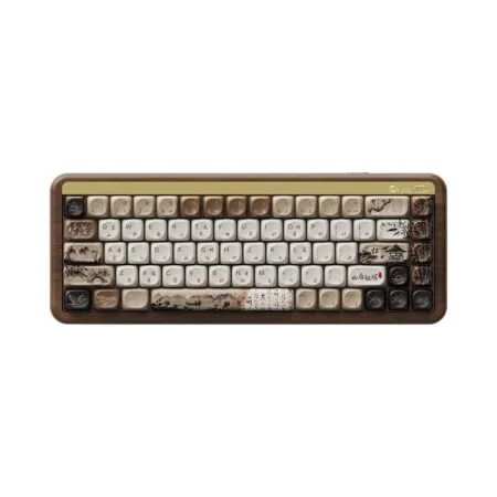 Ban Phim Co Khong Day Akko Mu01 Walnut Wooden Case Rgb Hotswap Akko Sw 01 1