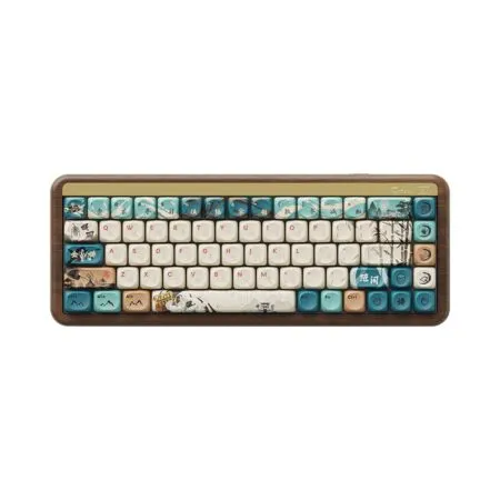 Ban Phim Co Khong Day Akko Mu01 Walnut Wooden Case Rgb Hotswap Akko Sw 05 1