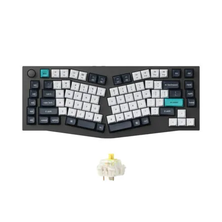 Ban Phim Co Khong Day Alice Keychron Q10 Max Carbon Black Rgb Knob Hotswap 1 1