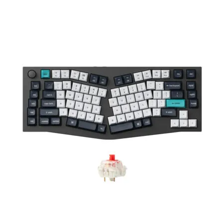 Ban Phim Co Khong Day Alice Keychron Q10 Max Carbon Black Rgb Knob Hotswap 3