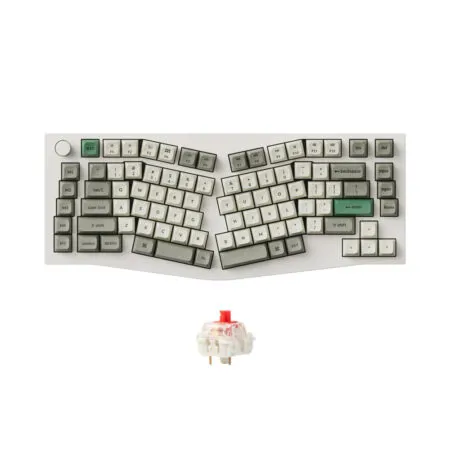 Ban Phim Co Khong Day Alice Keychron Q10 Max Shell White Rgb Knob Hotswap 1