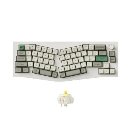 Ban Phim Co Khong Day Alice Keychron Q10 Max Shell White Rgb Knob Hotswap 2 1