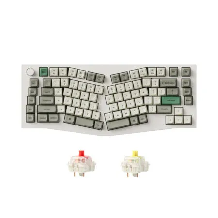 Bàn phím cơ không dây Alice Keychron Q10 Max Shell White RGB Knob Hotswap (Gateron Sw)
