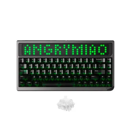Bàn phím cơ không dây Angry Miao AM Neon 65 Cyper Gray RGB Hotswap (Angry Miao Sw)