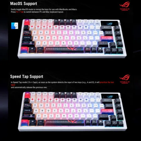 Ban Phim Co Khong Day Asus Rog Azoth X Rog Nx V2 Sw 17