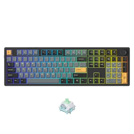 Bàn phím cơ không dây Dareu EK106 Pro Triple Mode Black Golden (Dareu Sw)