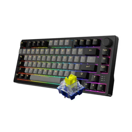 Ban Phim Co Khong Day Dareu Ek75 Pro Triple Mode Black Golden Dareu Dream Switch Firefly