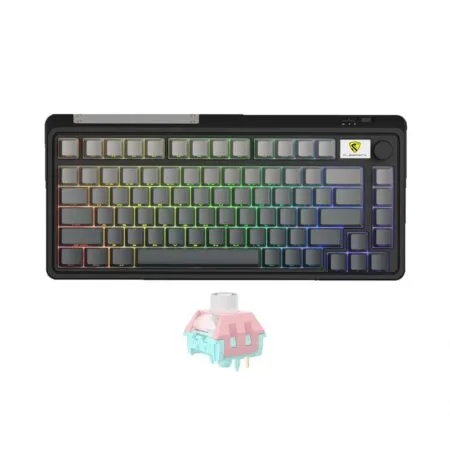 Bàn phím cơ không dây FL-Esports CMK75 OEM Hazy Shade 3 Mode Led RGB HotSwap Kailh Marshmallow Switch