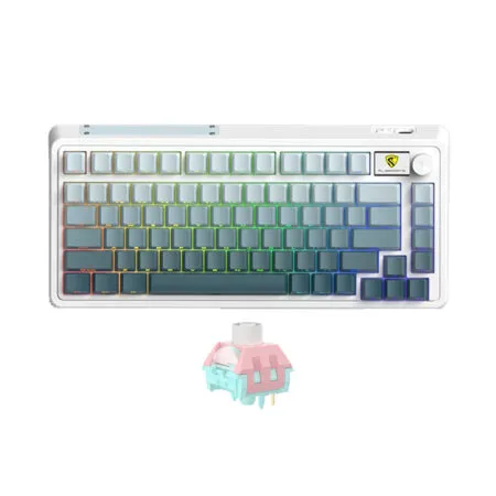 Bàn phím cơ không dây FL-Esports CMK75 OEM Ultramarine 3 Mode Led RGB HotSwap Kailh Marshmallow Switch