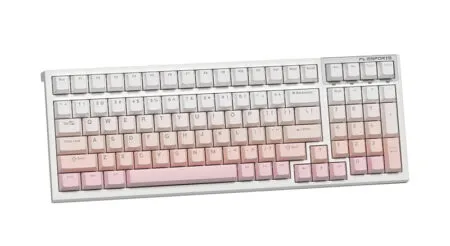 Ban Phim Co Khong Day Fl Esports Fl100 Cpm Gradient Pink 3 Mode Led Rgb Hotswap Flcmmk Ice Pink Switch 4 1