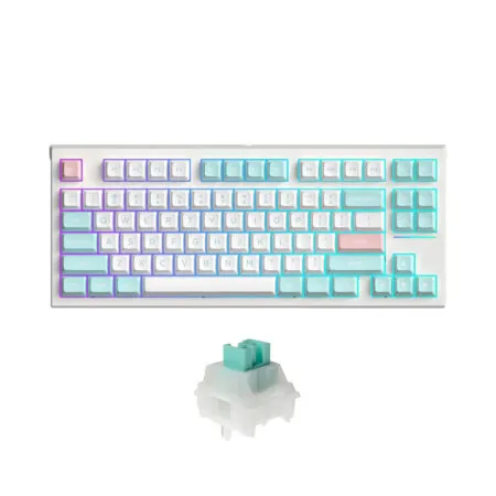 Bàn phím cơ không dây FL-Esports FL750 SAM Marshmallow 3 Mode Led RGB HotSwap Kailh BOX Coolmint Switch