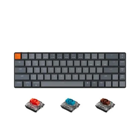 Bàn phím cơ không dây Keychron K7 Ultra Slim White Led HotSwap Gateron Switch Low Profile Red / Blue / Brown