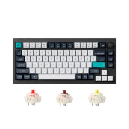 Bàn phím cơ không dây Keychron Q1 Max Carbon Black RGB Knob Hotswap (Gateron Sw)