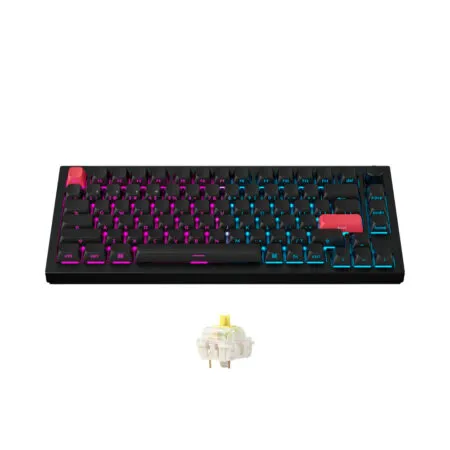 Ban Phim Co Khong Day Keychron Q1 Max Carbon Black Side Printed Rgb Knob Hotswap Gateron Sw 01