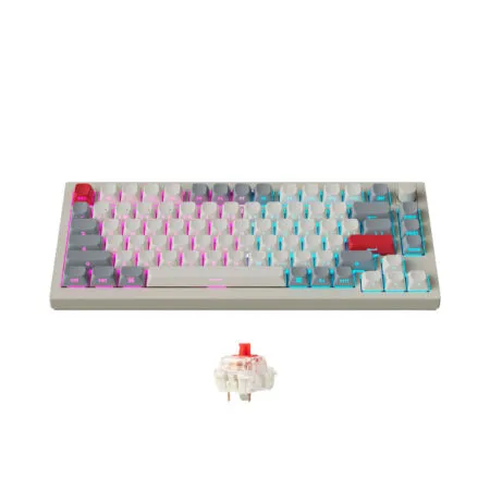 Ban Phim Co Khong Day Keychron Q1 Max Shell White Side Printed Rgb Knob Hotswap Gateron Sw 02