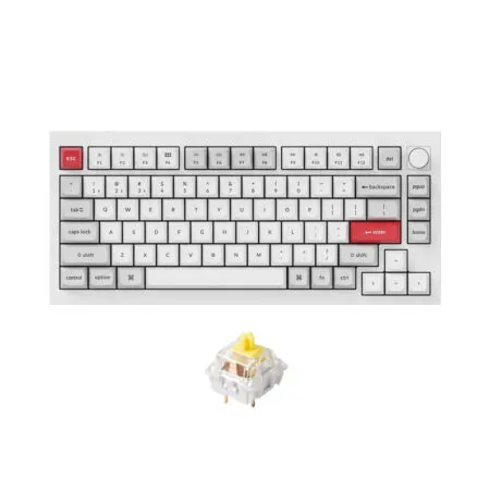 Ban Phim Co Khong Day Keychron Q1 Pro Shell White Rgb Knob Hotswap Keychron K Pro Switch 2 1