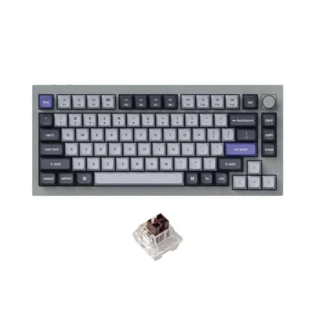 Ban Phim Co Khong Day Keychron Q1 Pro Silver Grey Rgb Knob Hotswap Keychron K Pro Switch 1 1