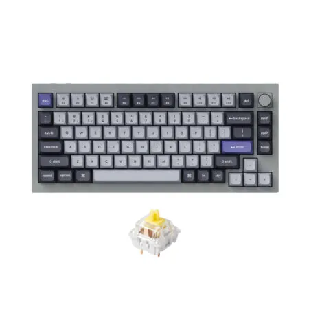 Ban Phim Co Khong Day Keychron Q1 Pro Silver Grey Rgb Knob Hotswap Keychron K Pro Switch 2 1