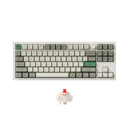 Ban Phim Co Khong Day Keychron Q3 Max Shell White Rgb Knob Hotswap 2