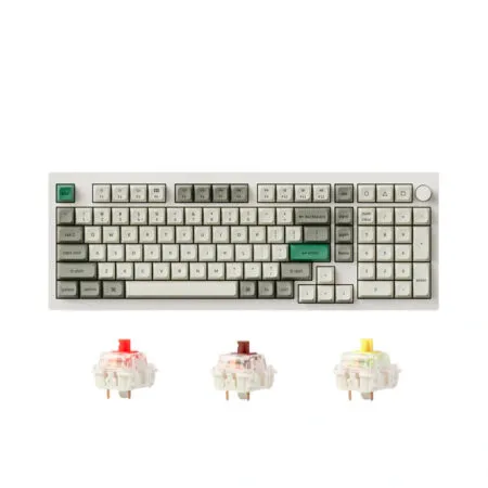 Bàn phím cơ không dây Keychron Q5 Max Shell White RGB Knob Hotswap (Gateron Sw)