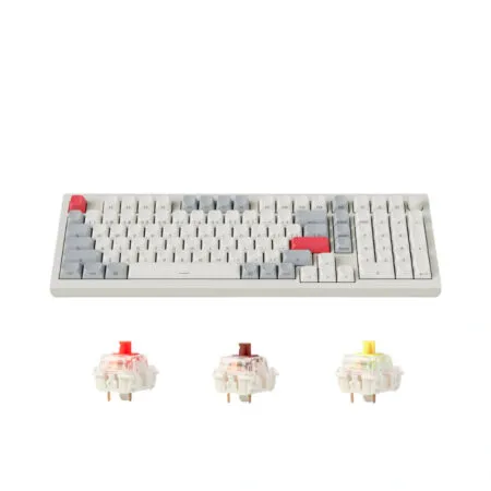 Bàn phím cơ không dây Keychron Q5 Max Shell White Side Printed RGB Knob Hotswap (Gateron Sw)