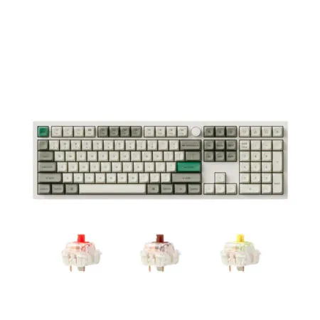Bàn phím cơ không dây Keychron Q6 Max Shell White RGB Knob Hotswap (Gateron Sw)