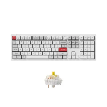 Ban Phim Co Khong Day Keychron Q6 Pro Shell White Rgb Knob Hotswap 2 1