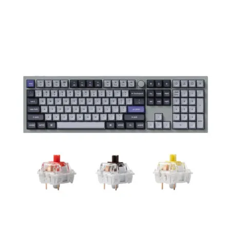 Bàn phím cơ không dây Keychron Q6 Pro Silver Grey RGB Knob Hotswap (Keychron K Pro Sw)