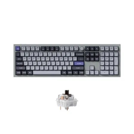 Ban Phim Co Khong Day Keychron Q6 Pro Silver Grey Rgb Knob Hotswap 3 1