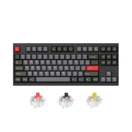 Bàn phím cơ không dây Lemokey L4 Carbon Black RGB Hotswap CNC Aluminum (Keychron Sw)