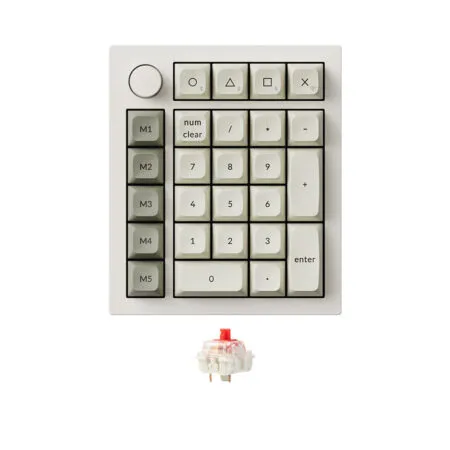 Ban Phim Co Khong Day Numpad Keychron Q0 Max Shell White 03 1
