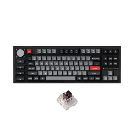 Ban Phim Co Khong Day Tkl Keychron Q3 Pro Carbon Black Se Rgb Knob Hotswap 1 1