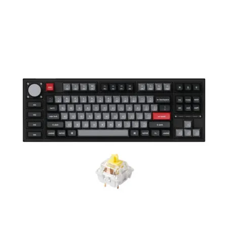 Ban Phim Co Khong Day Tkl Keychron Q3 Pro Carbon Black Se Rgb Knob Hotswap 2 1