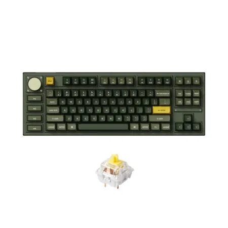 Ban Phim Co Khong Day Tkl Keychron Q3 Pro Olive Green Se Rgb Knob Hotswap 2 1