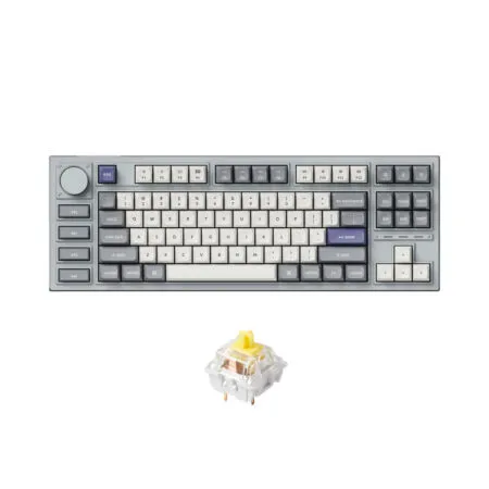 Ban Phim Co Khong Day Tkl Keychron Q3 Pro Silver Grey Se Rgb Knob Hotswap 2 1