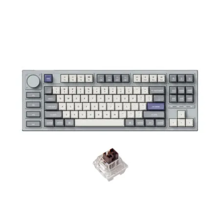 Ban Phim Co Khong Day Tkl Keychron Q3 Pro Silver Grey Se Rgb Knob Hotswap 3 1