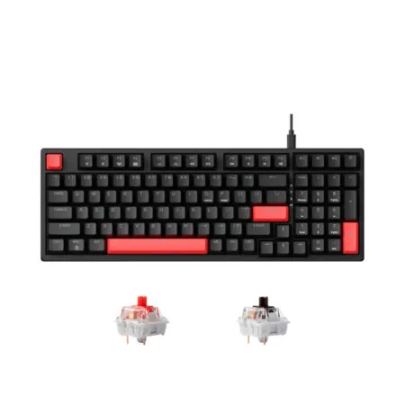 Bàn phím cơ Lemokey X5 Red Blacklight (Keychron Sw)