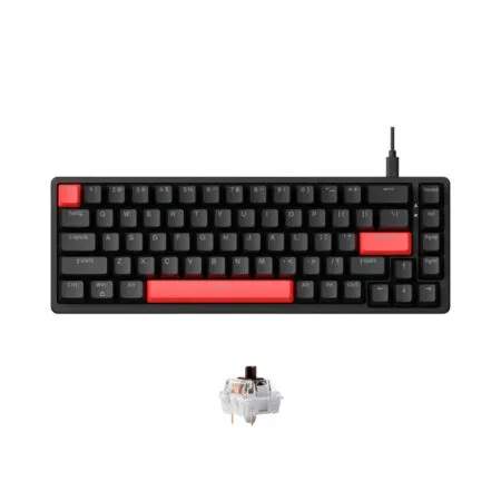 Ban Phim Co Lemokey X6 Red Blacklight Keychron Sw 02