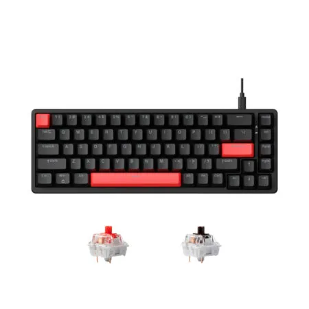 Bàn phím cơ Lemokey X6 Red Blacklight (Keychron Sw)