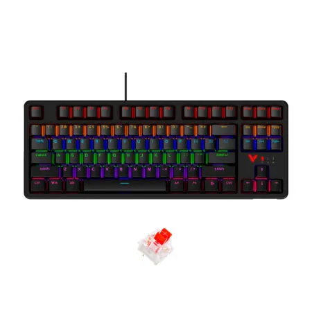 Ban Phim Co Rapoo V500 Pro 87 2024 Multi Led Rapoo Sw 07