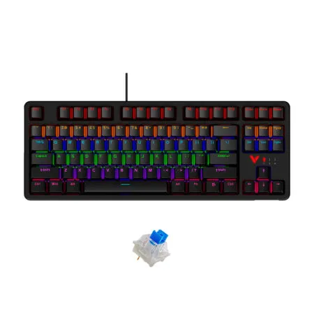 Ban Phim Co Rapoo V500 Pro 87 2024 Multi Led Rapoo Sw 08