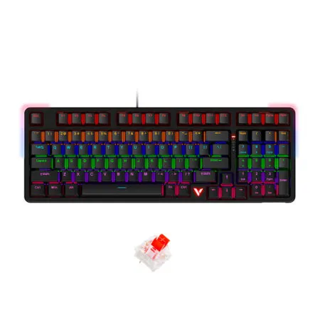 Ban Phim Co Rapoo V500 Pro 98 2024 Multi Led Rapoo Sw 07