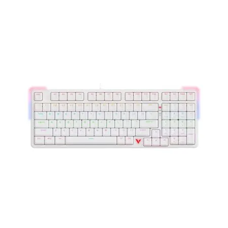 Ban Phim Co Rapoo V500 Pro 98 2024 White Edition Multi Led Rapoo Sw 01