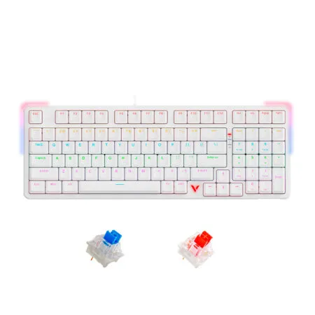 Bàn phím cơ Rapoo V500 Pro-98 2024 White Edition Multi Led (Rapoo Sw)