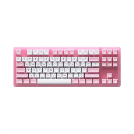 Ban Phim Co Tkl Akko Acr87 Pink Rgb Akko Cs Jelly Pink 5 1